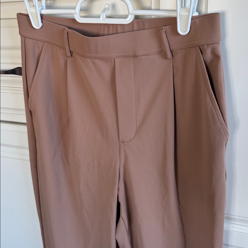 High Waisted Pocket Ankle Length Tapered Work Pants - Picture 2 of 16